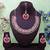 Red rose gold premium designer american diamond and stone work necklace set