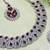 Maroon rhodium premium designer american diamond and stone work necklace set