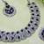 Blue rhodium premium designer american diamond and stone work necklace set