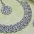 White rhodium premium designer american diamond and stone work necklace set