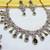 Green yellow gold premium designer american diamond and stone work necklace set