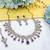 Blue yellow gold premium designer american diamond and stone work necklace set
