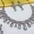 White yellow gold premium designer american diamond and stone work necklace set