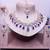 Blue rose gold premium designer american diamond and stone work necklace set