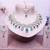 Green rose gold premium designer american diamond and stone work necklace set