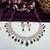 Green rose gold premium designer american diamond and stone work necklace set