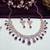 Blue rose gold premium designer american diamond and stone work necklace set