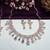 White rose gold premium designer american diamond and stone work necklace set