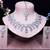 Purple rhodium premium designer american diamond and stone work necklace set