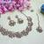 Gold yellow gold premium designer american diamond and stone work necklace set