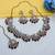 Purple yellow gold premium designer american diamond and stone work necklace set