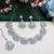 Green rhodium premium designer american diamond and stone work necklace set