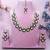 Green yellow gold premium designer american diamond and stone work necklace set