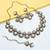 Green yellow gold premium designer american diamond and stone work necklace set