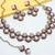 Maroon yellow gold premium designer american diamond and stone work necklace set