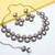 Blue yellow gold premium designer american diamond and stone work necklace set