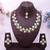 Pink yellow gold premium designer american diamond and stone work necklace set