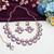 Blue rose gold premium designer american diamond and stone work necklace set