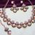 Green rose gold premium designer american diamond and stone work necklace set