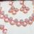 Purple rose gold premium designer american diamond and stone work necklace set
