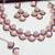 Blue rose gold premium designer american diamond and stone work necklace set