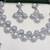 White rhodium premium designer american diamond and stone work necklace set