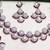Maroon rhodium premium designer american diamond and stone work necklace set