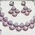 Pink rhodium premium designer american diamond and stone work necklace set