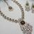 Green yellow gold premium designer american diamond and stone work necklace set