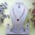 Blue rose gold premium designer american diamond and stone work necklace set