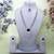 Purple rhodium premium designer american diamond and stone work necklace set