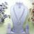 White rhodium premium designer american diamond and stone work necklace set
