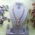 Gold yellow gold premium designer american diamond and stone work necklace set