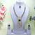 Green yellow gold premium designer american diamond and stone work necklace set
