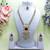 Green yellow gold premium designer american diamond and stone work necklace set