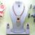Maroon yellow gold premium designer american diamond and stone work necklace set
