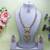 Pink yellow gold premium designer american diamond and stone work necklace set