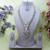 White yellow gold premium designer american diamond and stone work necklace set