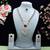Green rose gold premium designer american diamond and stone work necklace set