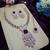 Maroon rose gold premium designer american diamond and stone work necklace set