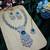 Green rhodium premium designer american diamond and stone work necklace set