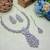 White rhodium premium designer american diamond and stone work necklace set
