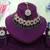 Green yellow gold premium designer american diamond and stone work necklace set