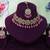 Pink yellow gold premium designer american diamond and stone work necklace set