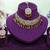 Gold yellow gold premium designer american diamond and stone work necklace set