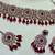 Maroon yellow gold premium designer american diamond and stone work necklace set