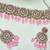 Pink yellow gold premium designer american diamond and stone work necklace set