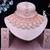 Pink rose gold premium designer american diamond and stone work necklace set