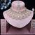 White rose gold premium designer american diamond and stone work necklace set