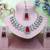 Pink yellow gold premium designer american diamond and stone work necklace set